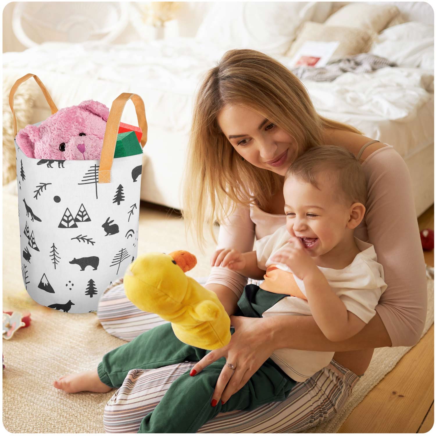 Nukido mänguasjakorv - valge - Image 6