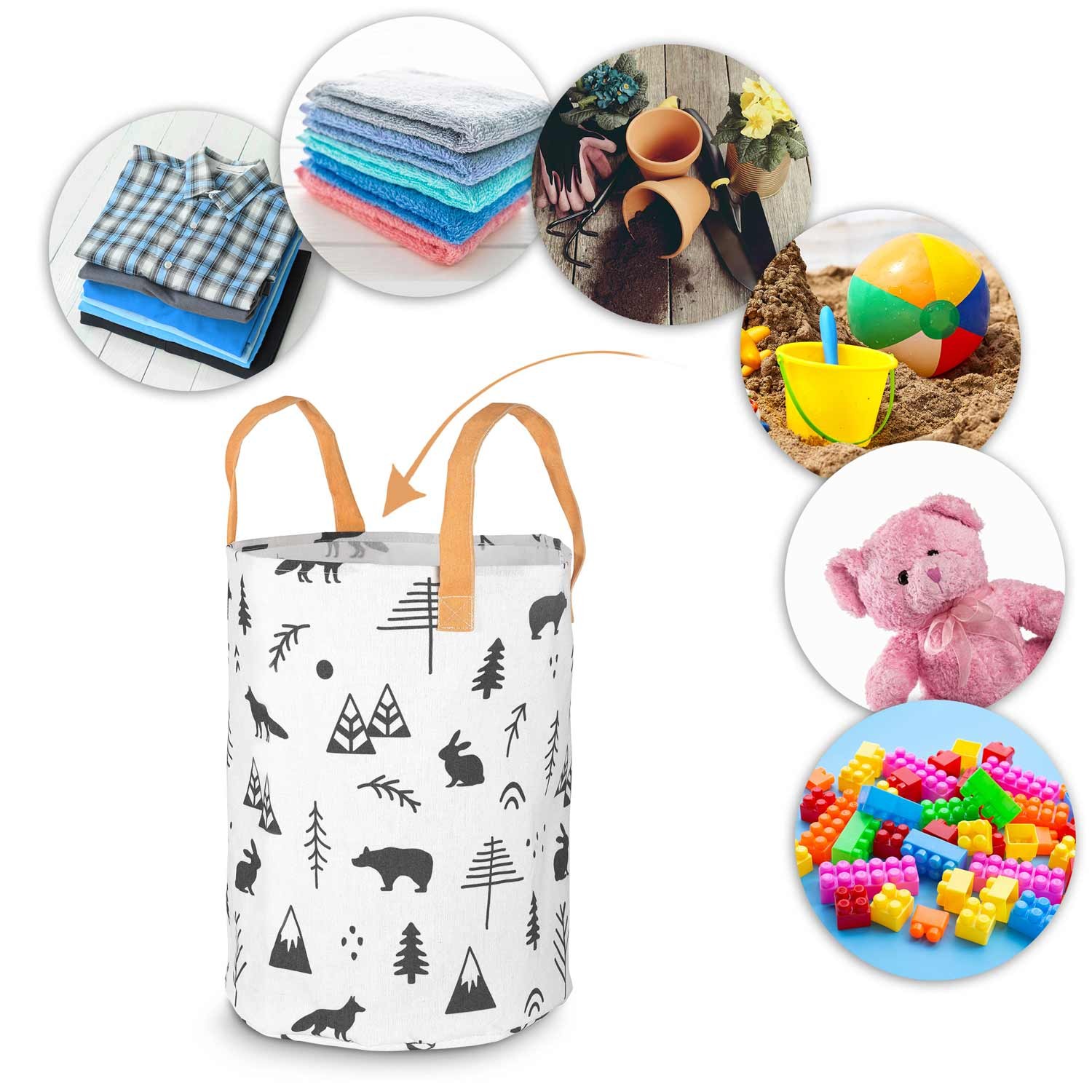 Nukido mänguasjakorv - valge - Image 12