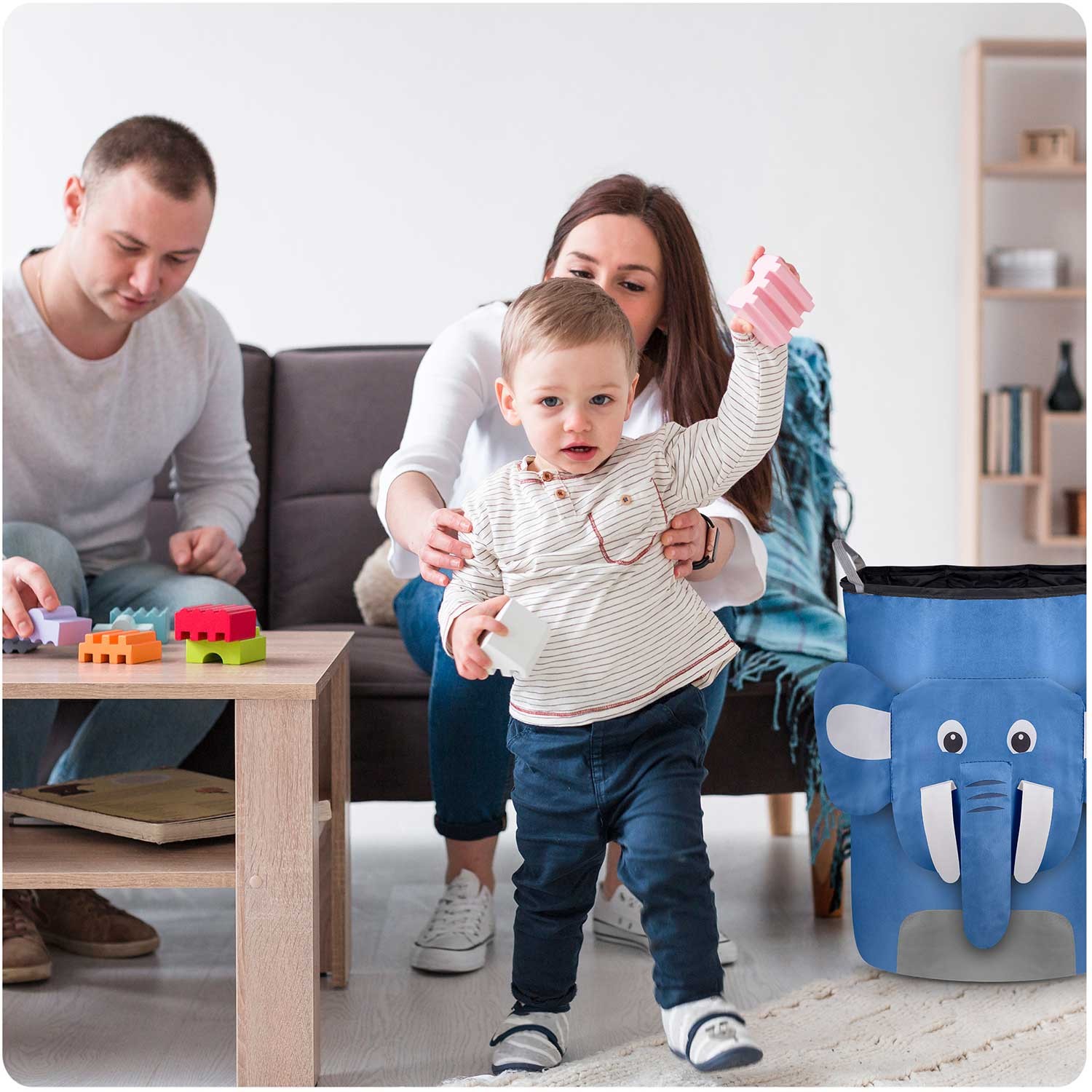 Nukido mänguasjakorv - sinine elevant - Image 14