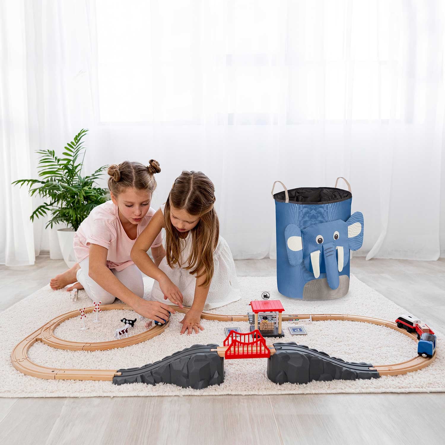 Nukido mänguasjakorv - sinine elevant - Image 7