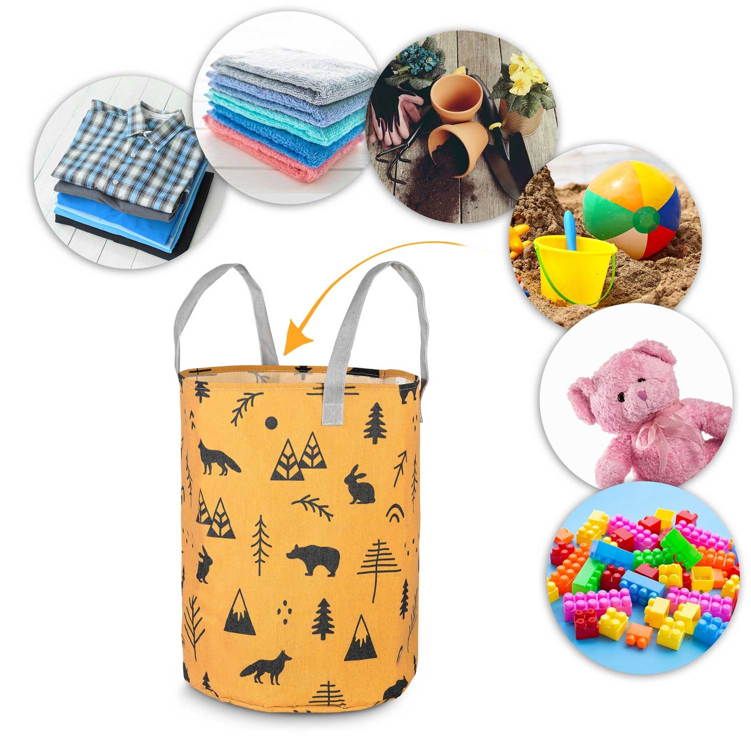 Nukido mänguasjakorv - oranž - Image 8