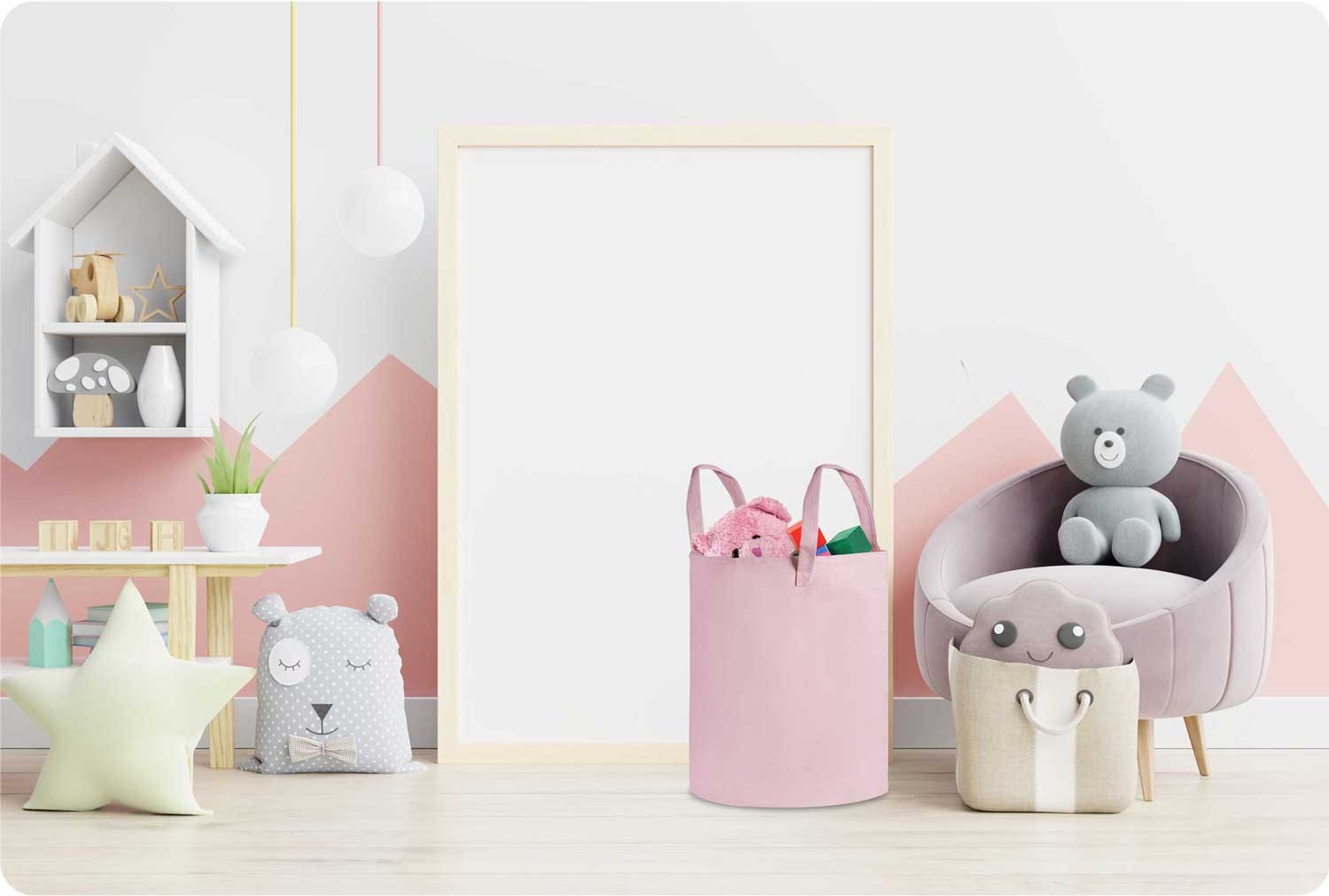 Nukido mänguasjakorv - roosa - Image 3