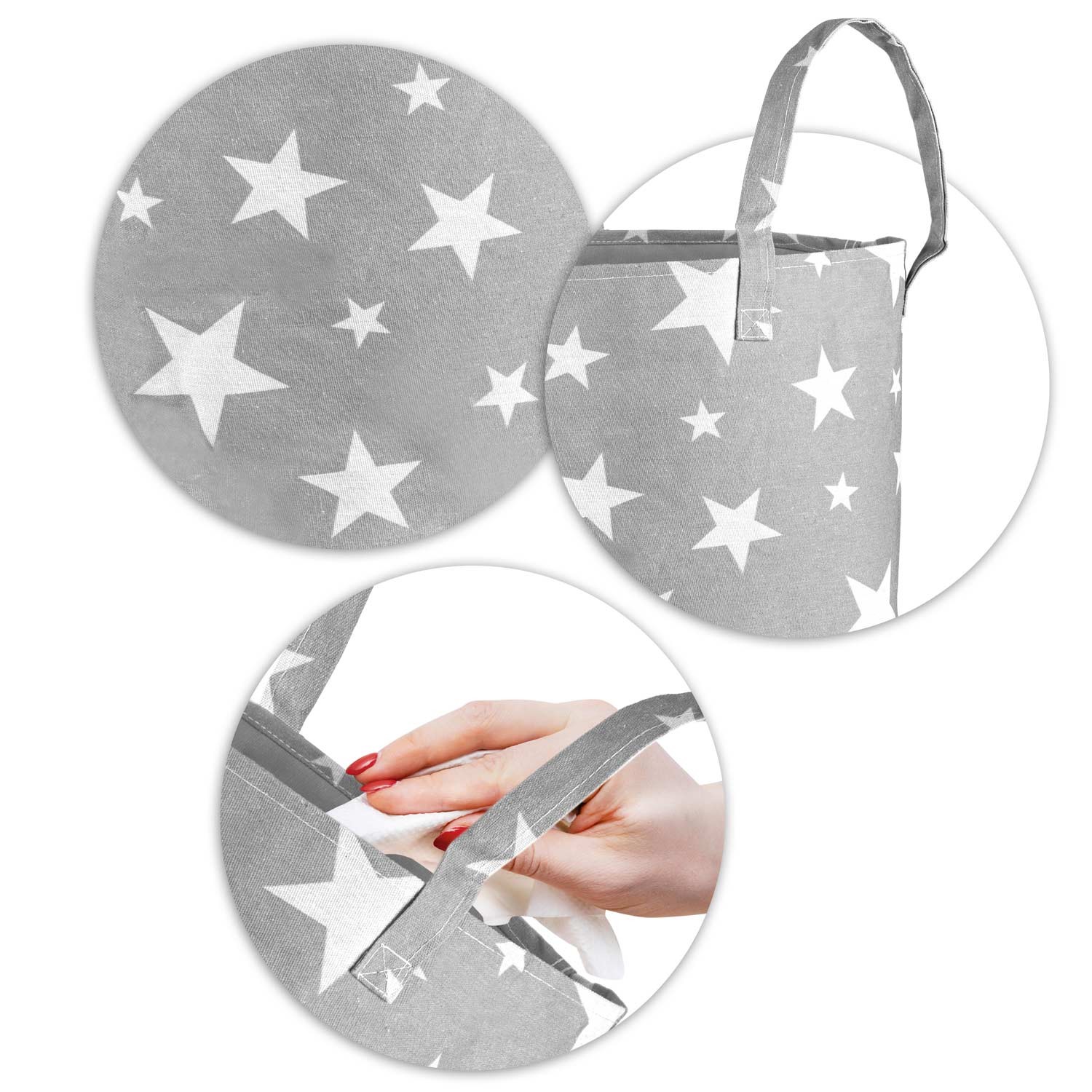 Nukido mänguasjakorv - hall tähtedega - Image 4