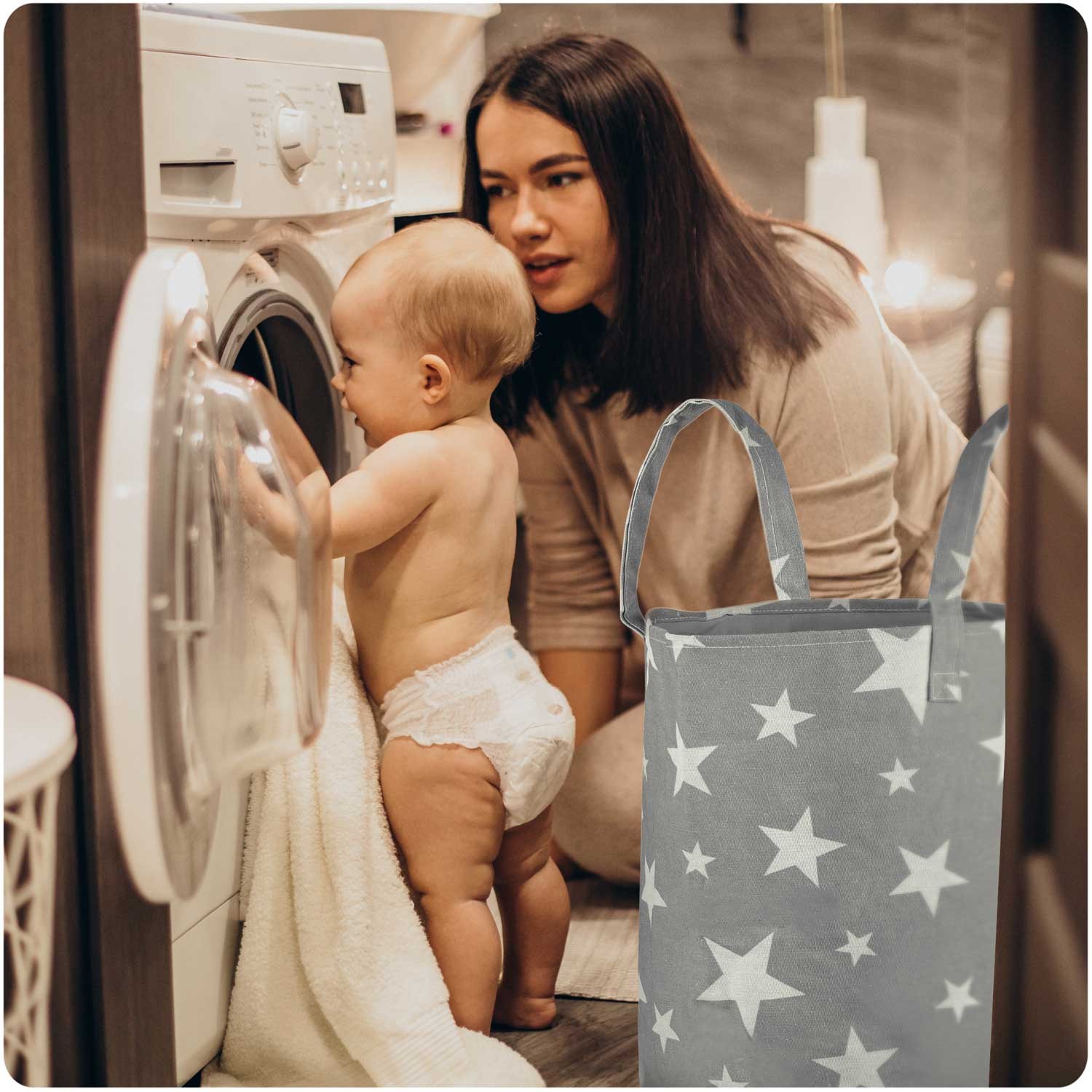 Nukido mänguasjakorv - hall tähtedega - Image 6