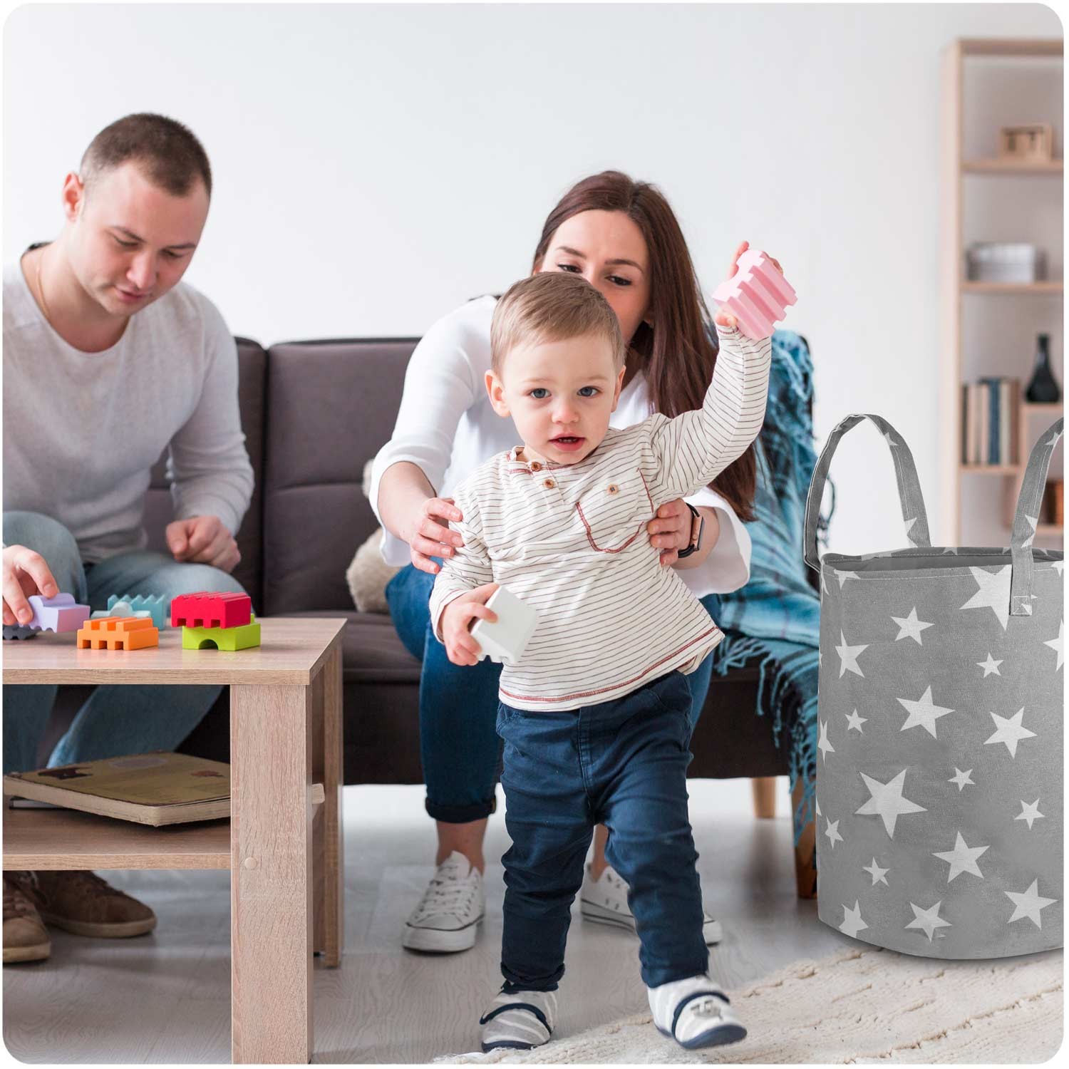 Nukido mänguasjakorv - hall tähtedega - Image 7