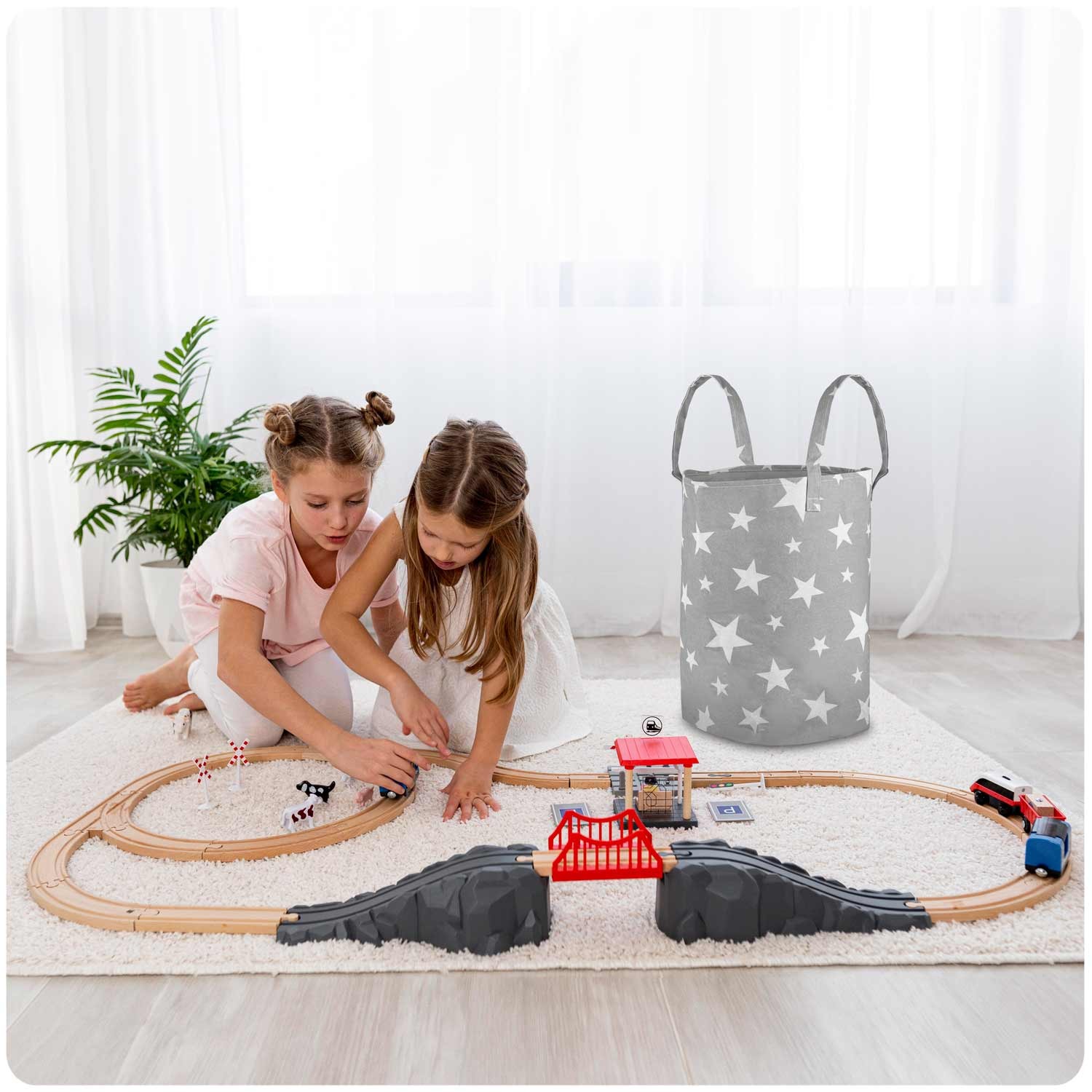 Nukido mänguasjakorv - hall tähtedega - Image 8