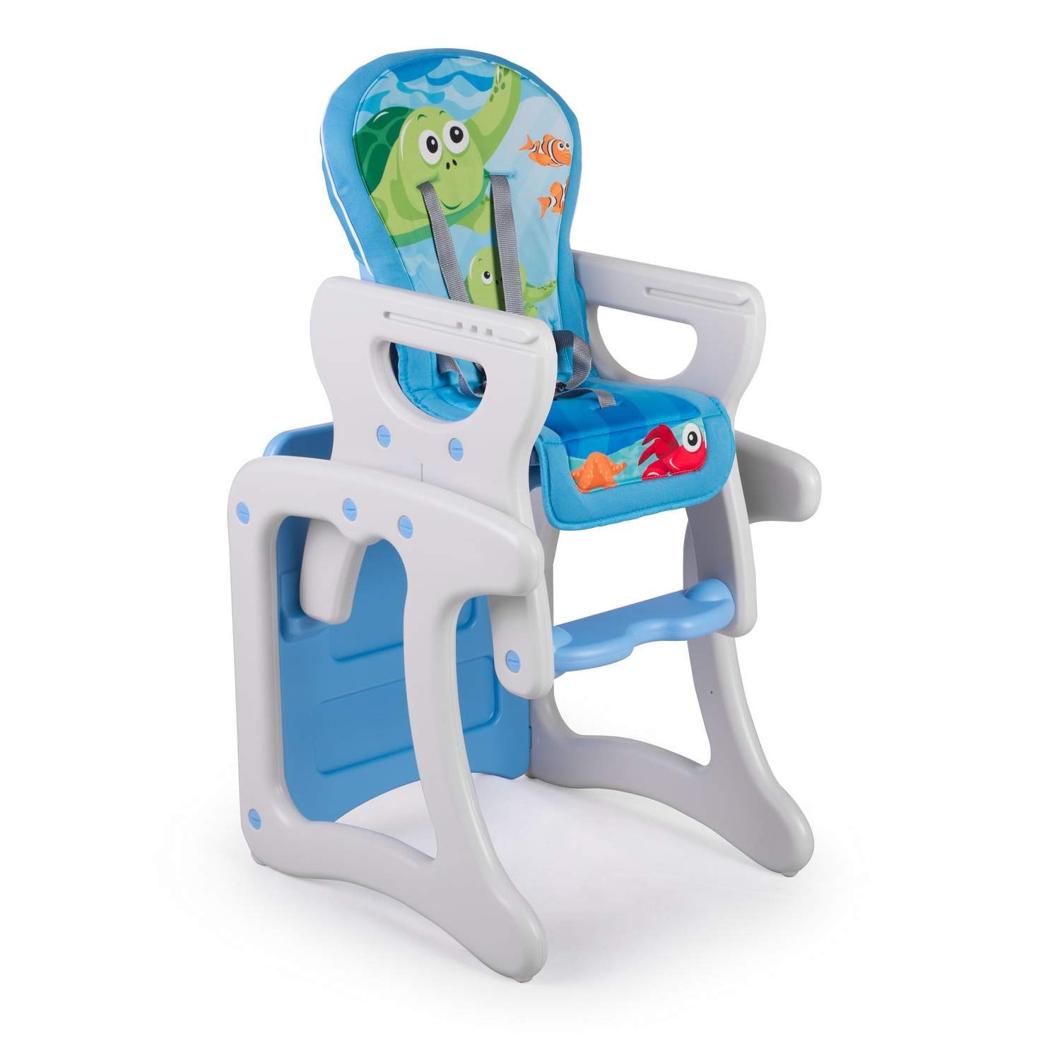 Ricokids Teri 3in1 beebisöögitool, hall ja sinine - Image 2