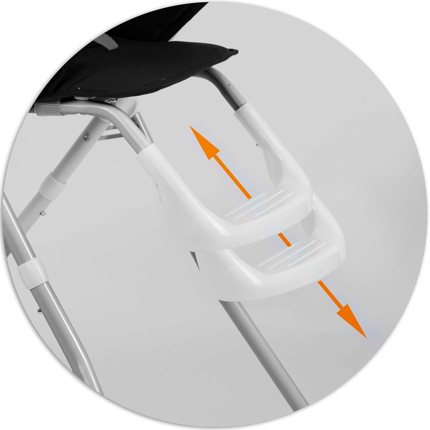 Fando 7067 söötmistool, hall ja must - Image 5