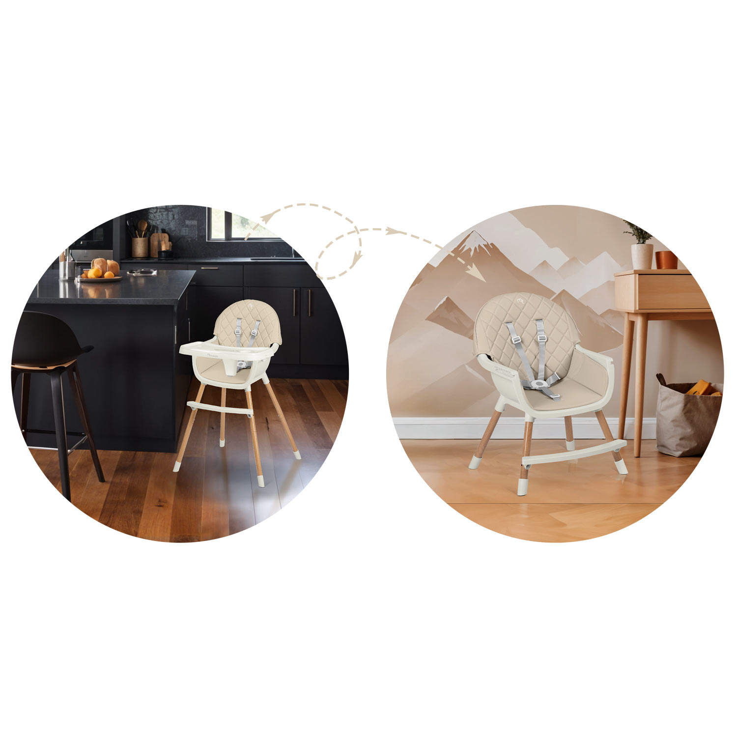 Nukido Lilo Beige söögitool - Image 12