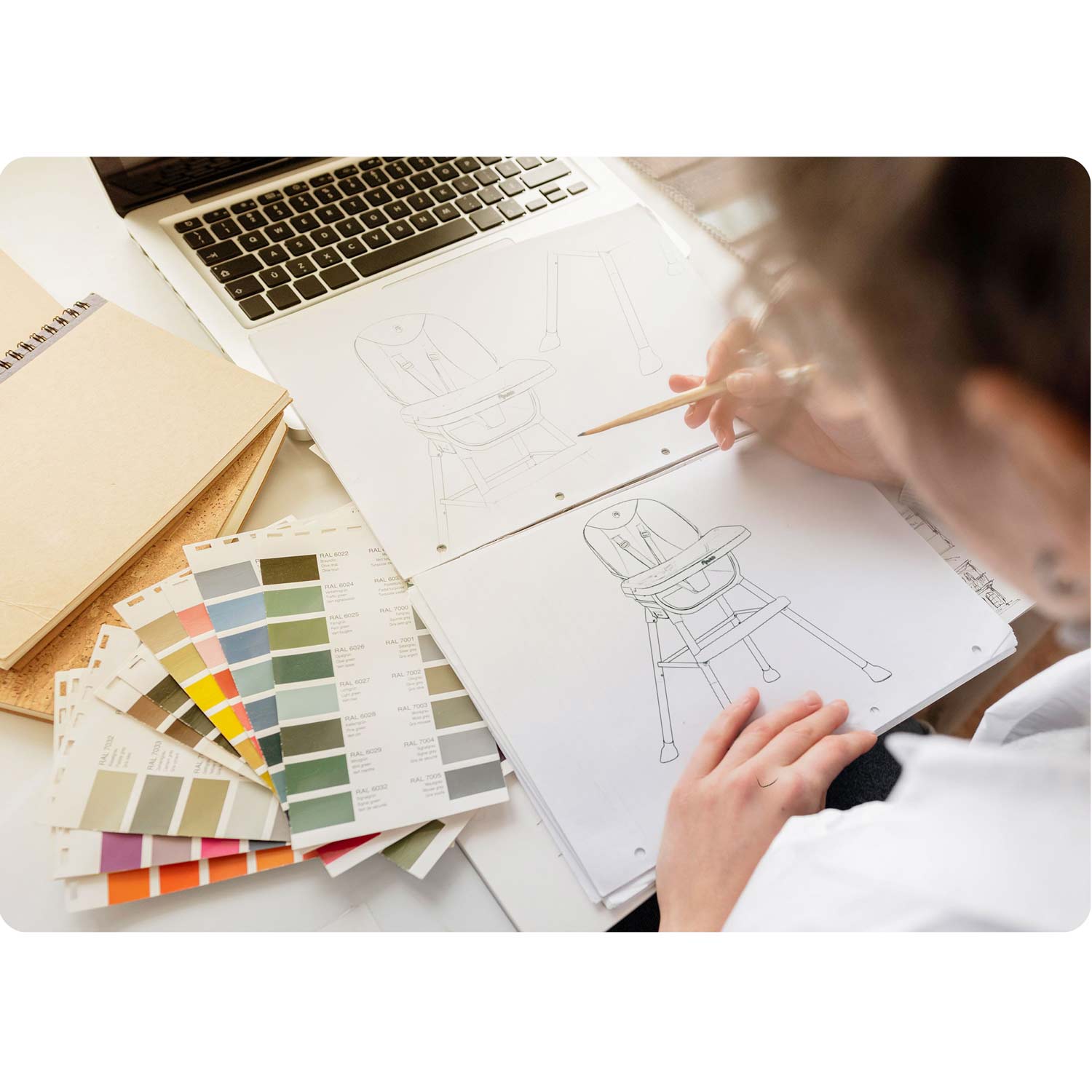 Nukido Tilo söötmistool, hall ja must - Image 7