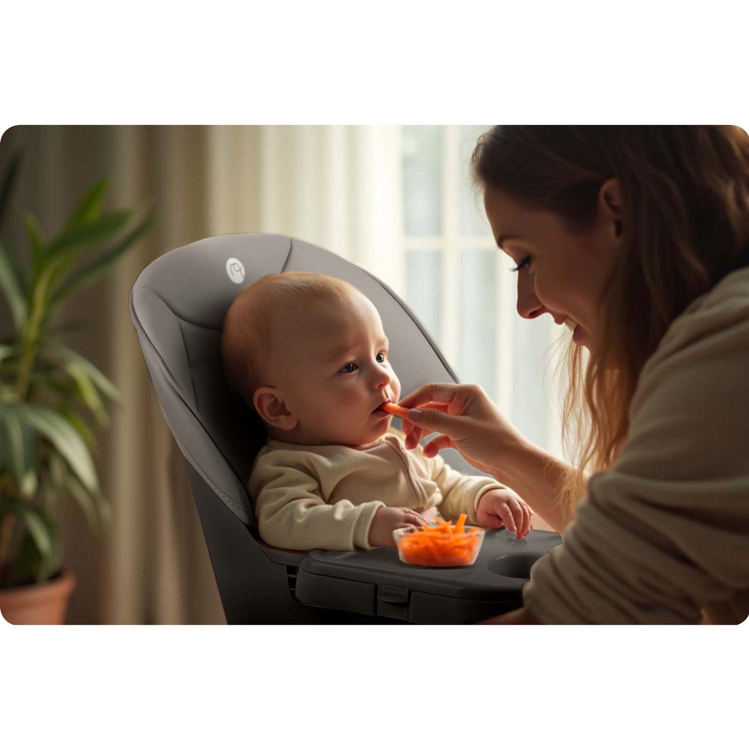 Nukido Tilo söötmistool, hall ja must - Image 13