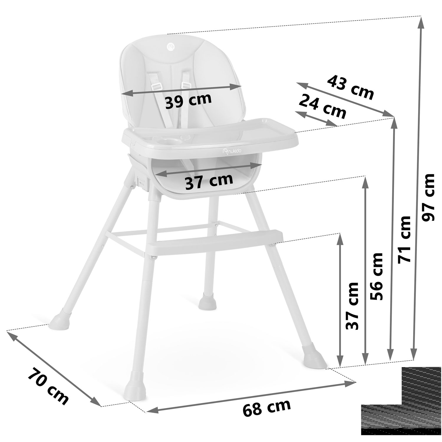 Nukido Tilo roheline söögitool - Image 6