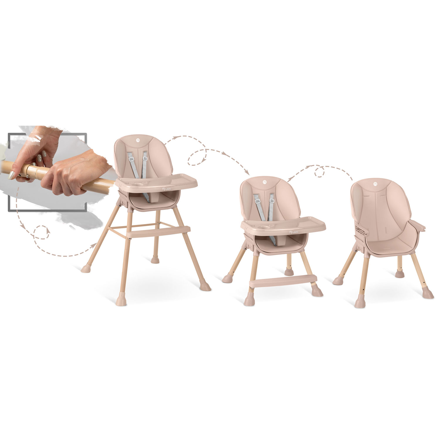 Nukido Tilo roosa söötmistool - Image 9