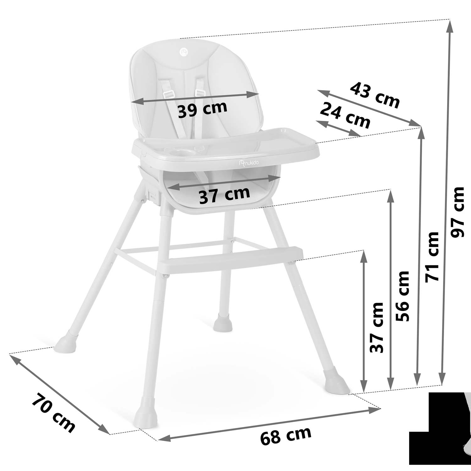 Nukido Tilo beež söögitool - Image 6