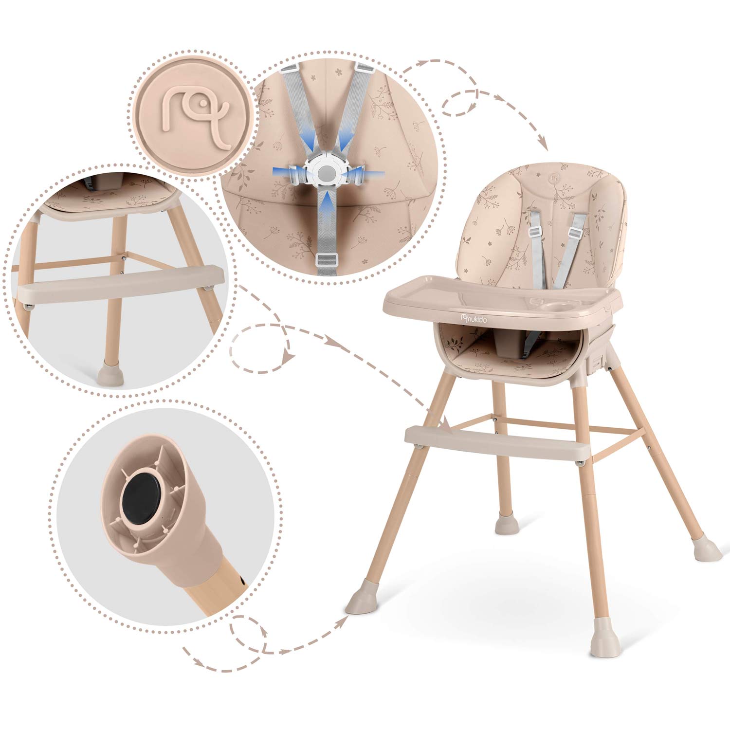 Nukido Tilo beež söögitool - Image 10