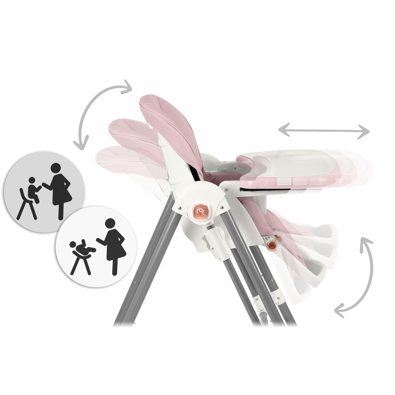 Nukido Elite roosa söögitool - Image 6