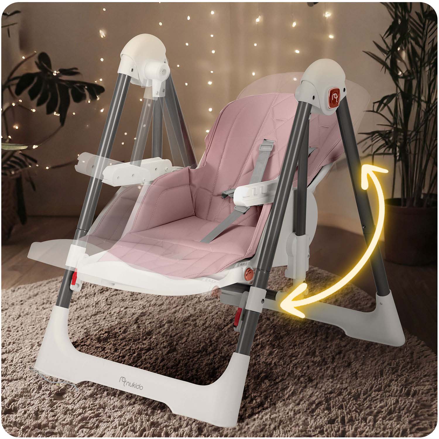 Nukido Elite roosa söögitool - Image 8