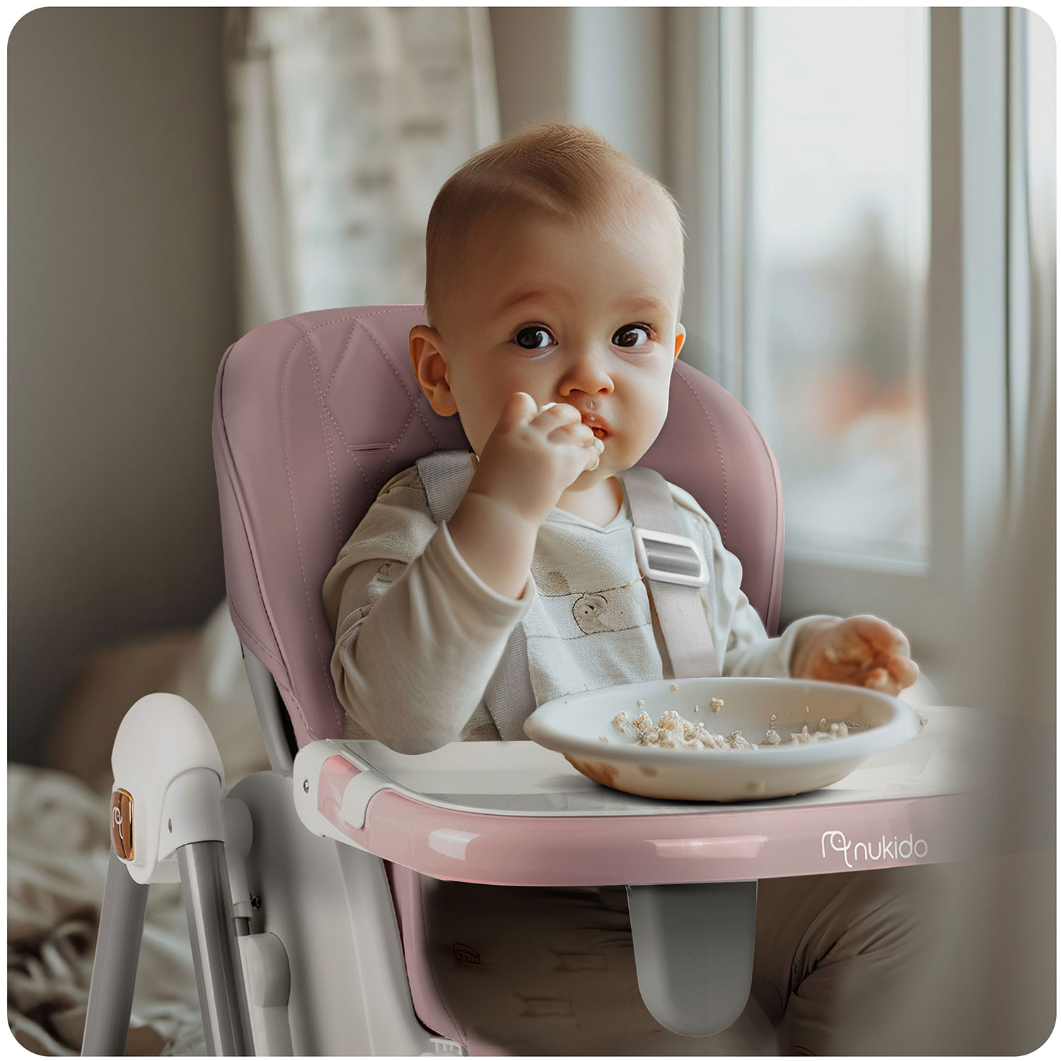 Nukido Elite roosa söögitool - Image 11