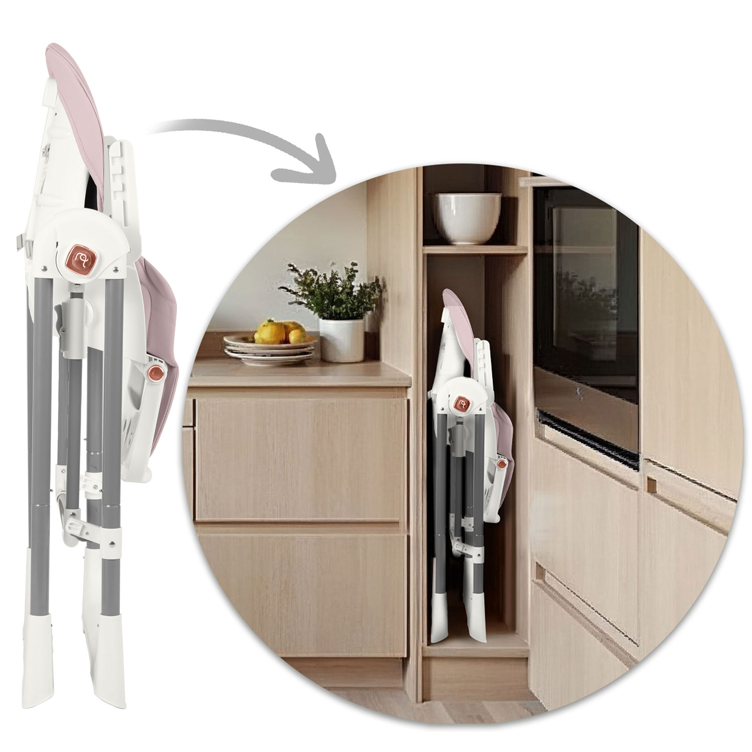 Nukido Elite roosa söögitool - Image 14