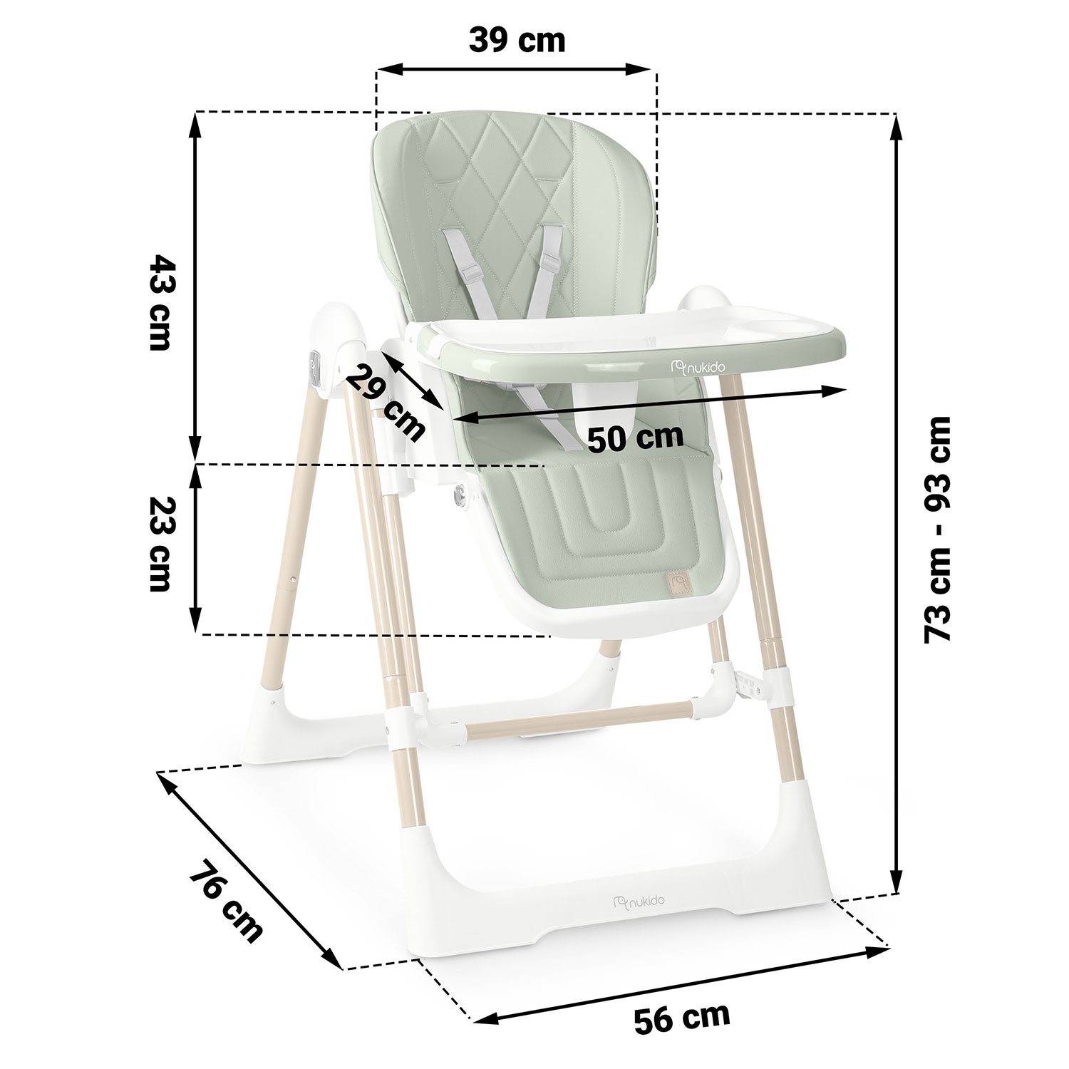 Nukido Elite söögitool roheline - Image 4