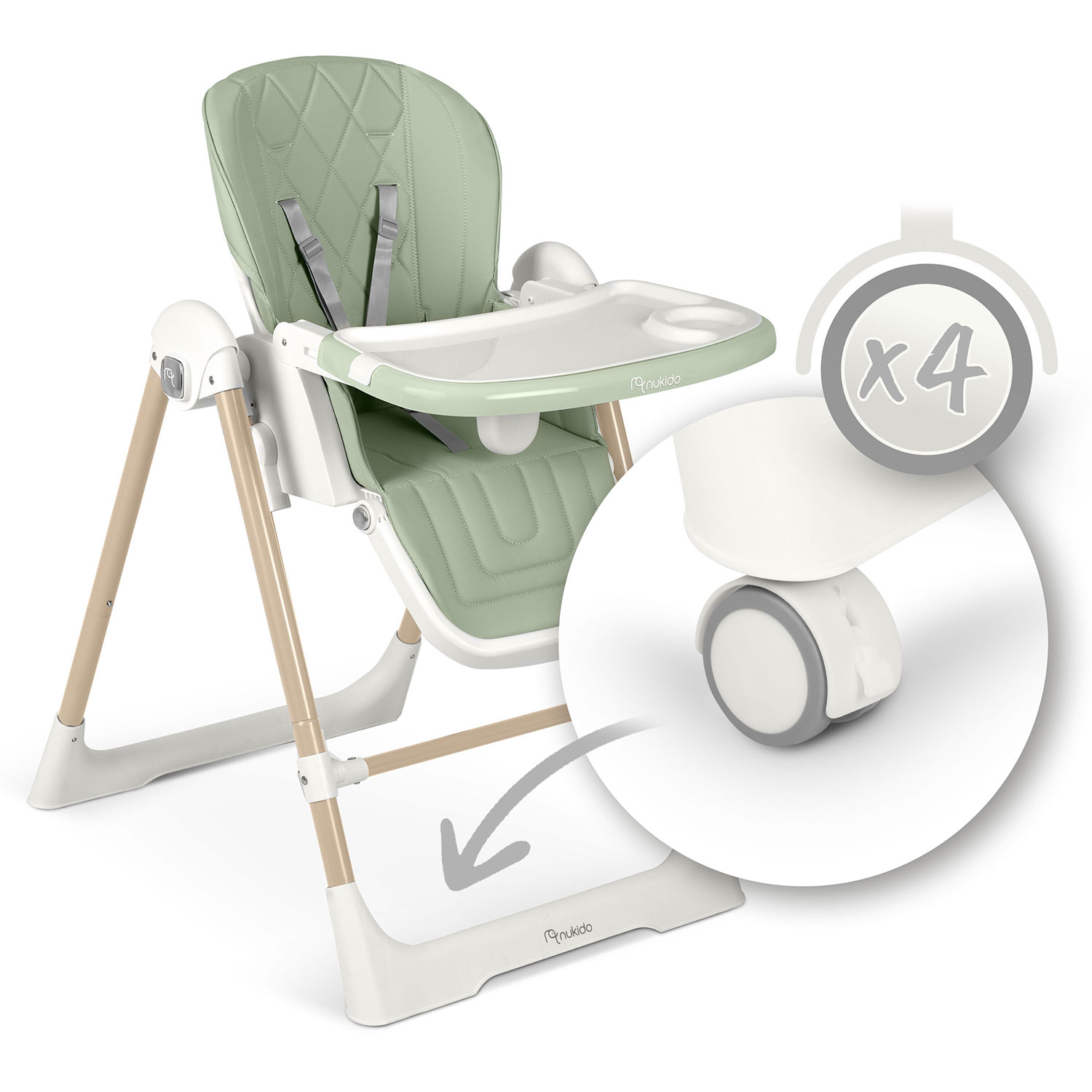 Nukido Elite söögitool roheline - Image 13