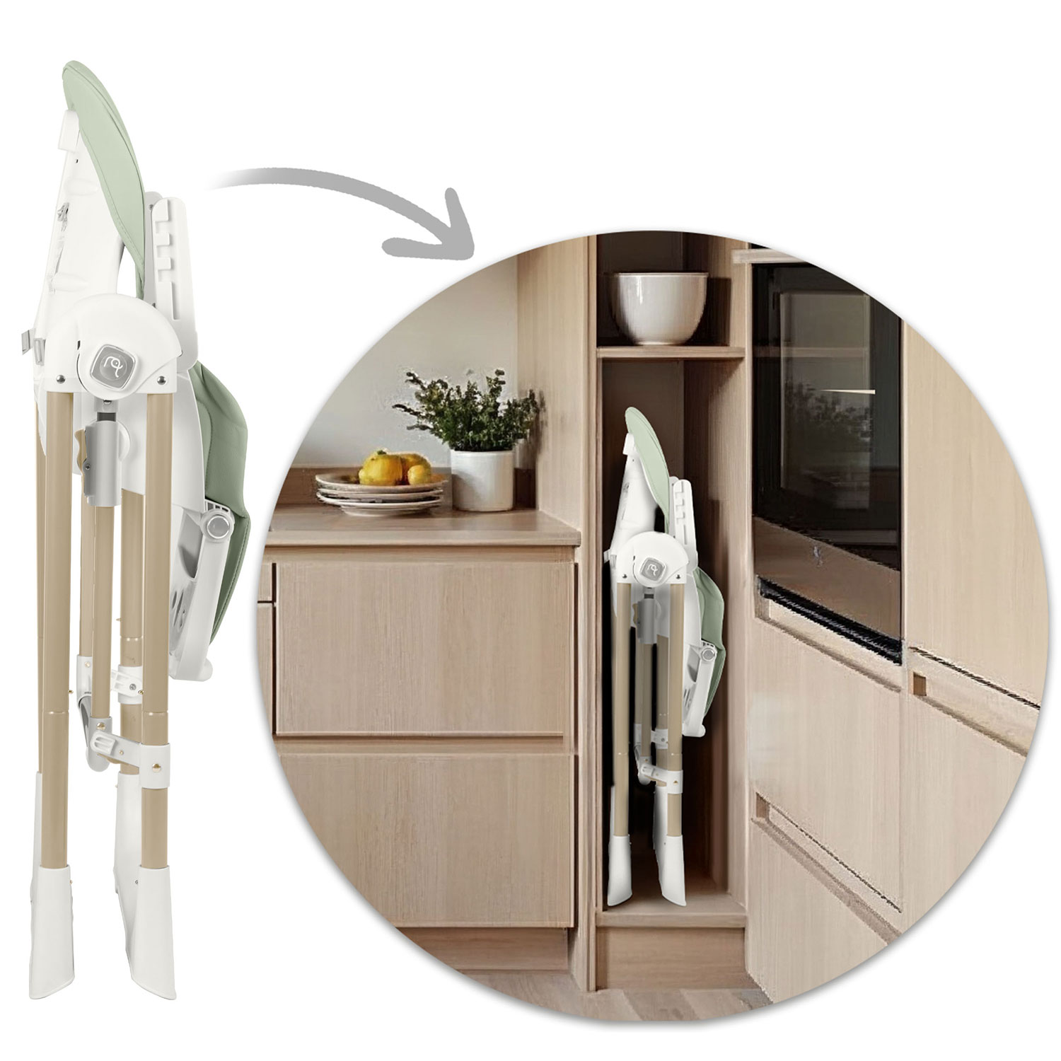 Nukido Elite söögitool roheline - Image 14