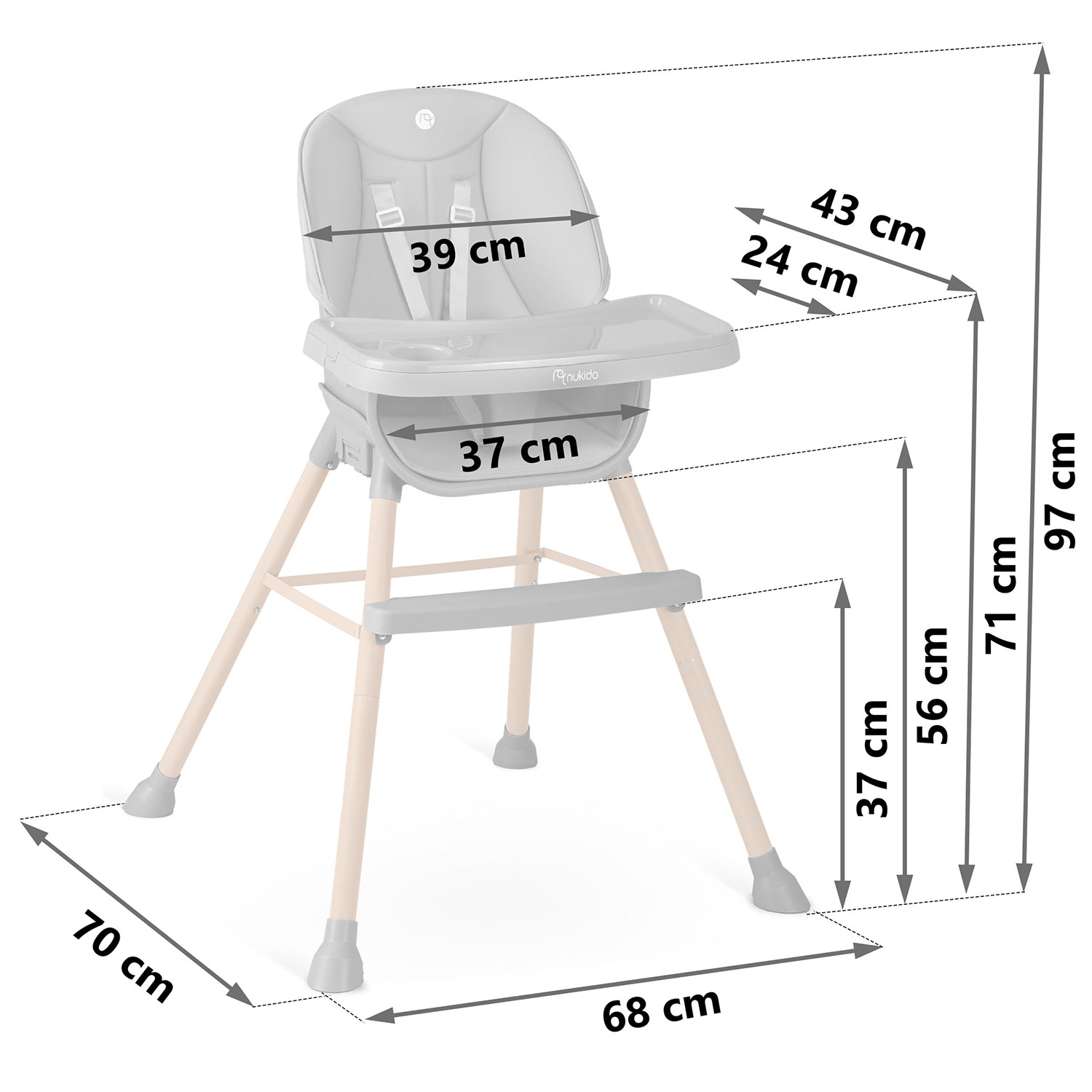 Nukido Tilo söötmistool hall - Image 6