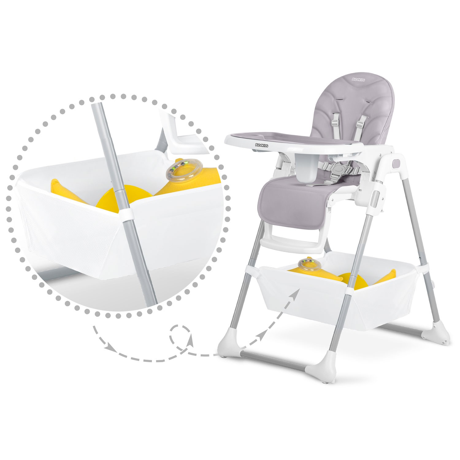 Ricokids Tulo kanarbikuvärvi söögitool - Image 9