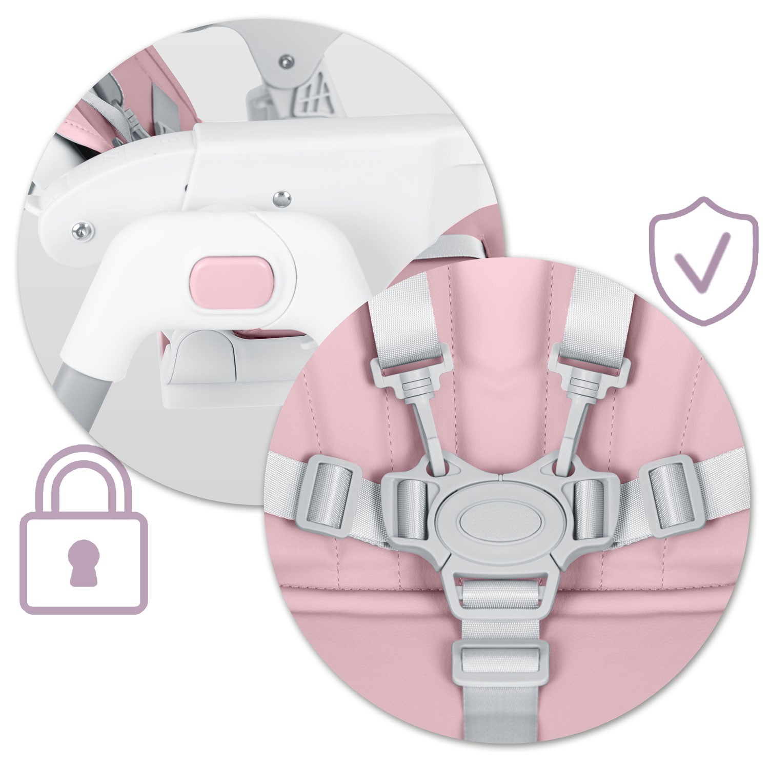 Ricokids Tulo roosa söötmistool - Image 5