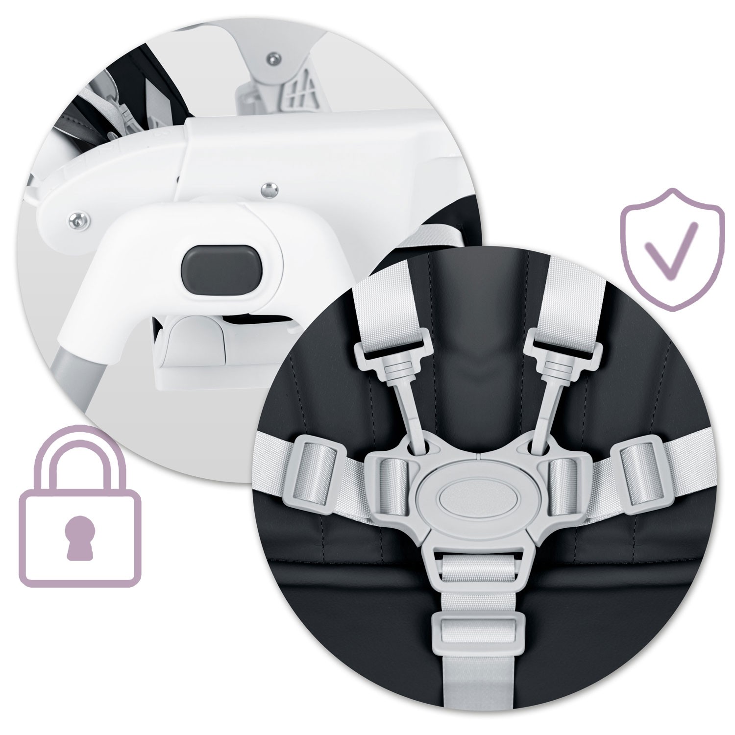 Ricokids Tulo söötmistool must - Image 5