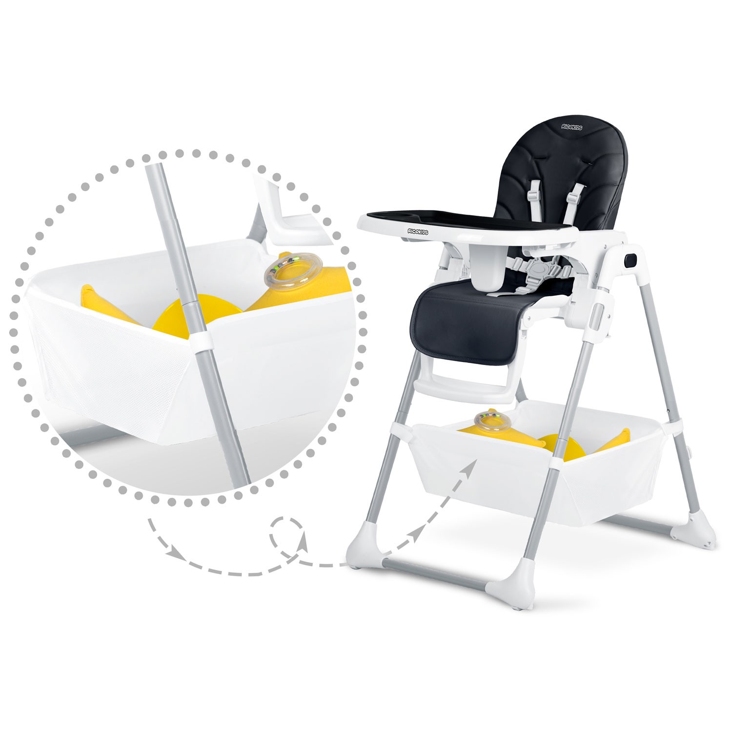 Ricokids Tulo söötmistool must - Image 9