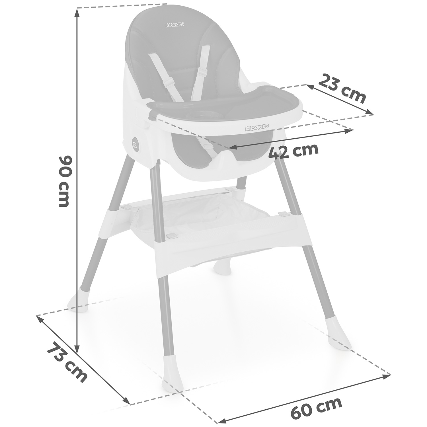 Ricokids Mani söötmistool must - Image 7