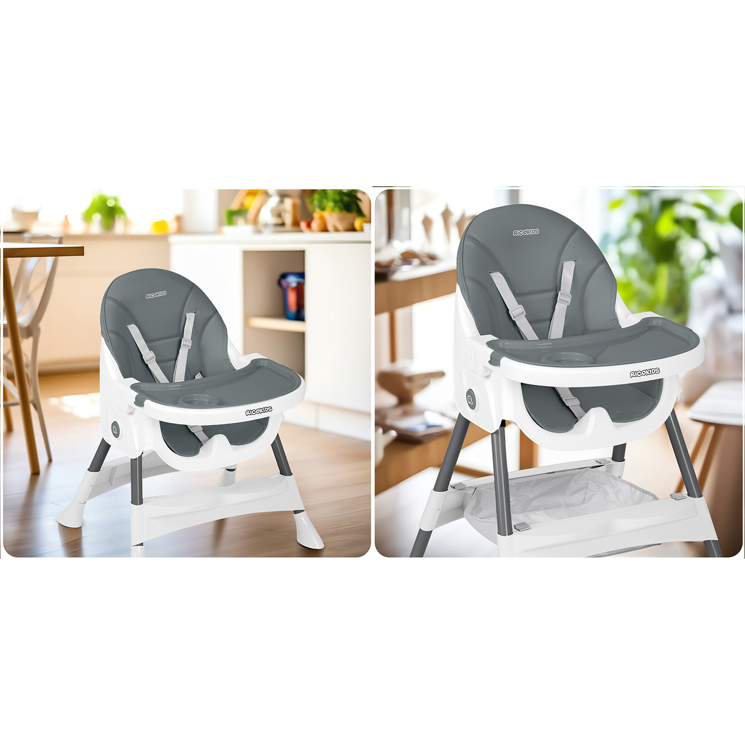 Ricokids Mani söötmistool, hall - Image 13