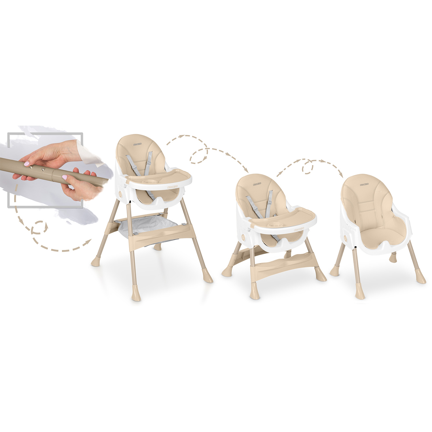 Ricokids Mani beež söötmistool - Image 8