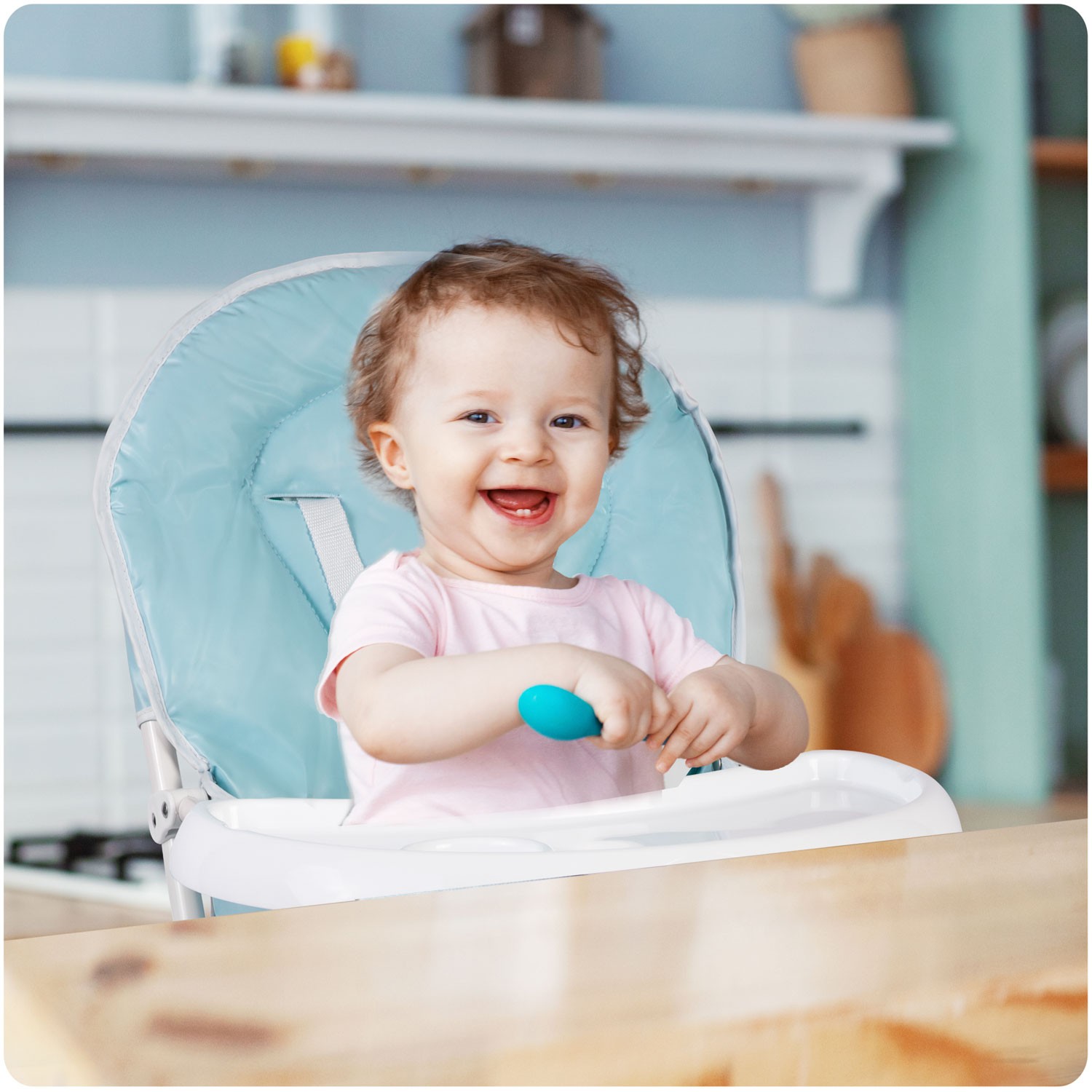 Ricokids FANDO söögitool lauaga, sinine + tasuta korv - Image 3