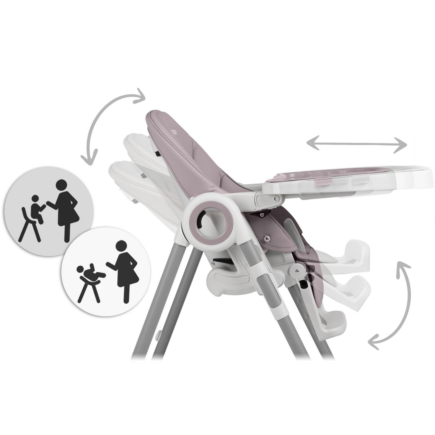 Nukido Belo kanarbikuvärvi söögitool laua ja mänguasjakäepidemega - Image 10