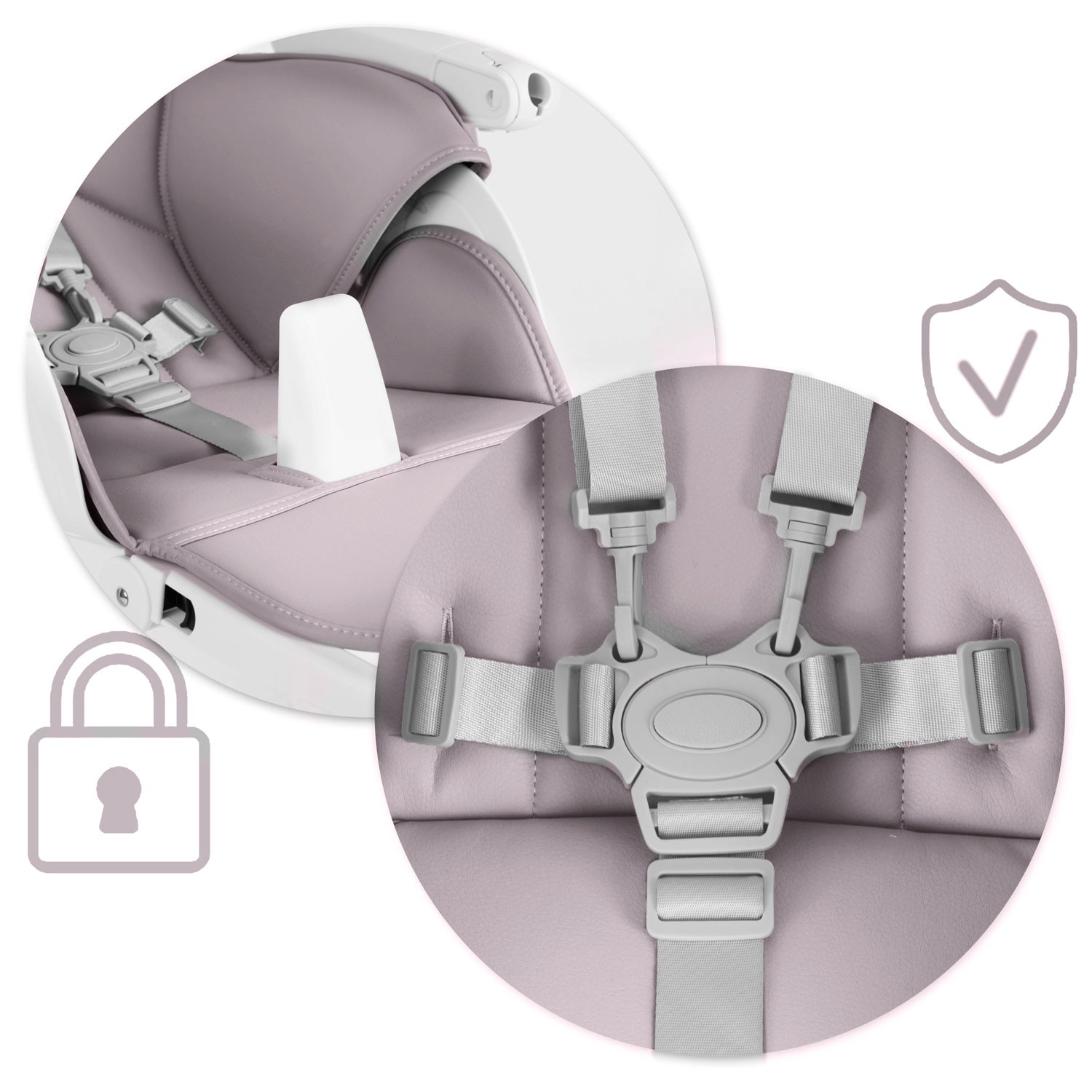 Nukido Belo kanarbikuvärvi söögitool laua ja mänguasjakäepidemega - Image 11