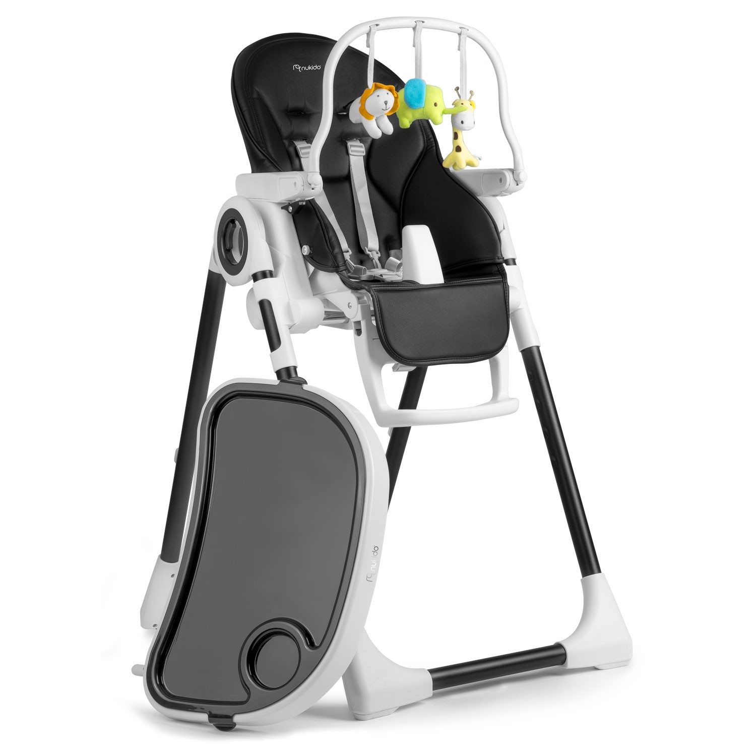 Nukido Belo must söögitool laua ja mänguasjakäepidemega - Image 2