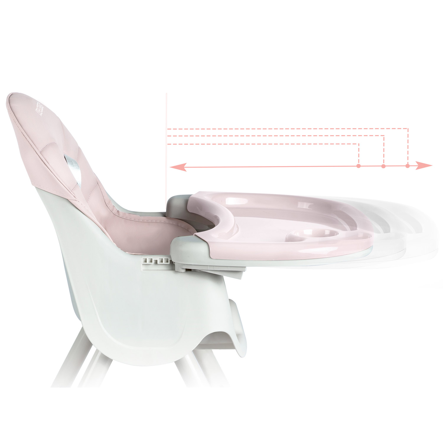 Milo roosa söögitool lauaga - Image 11