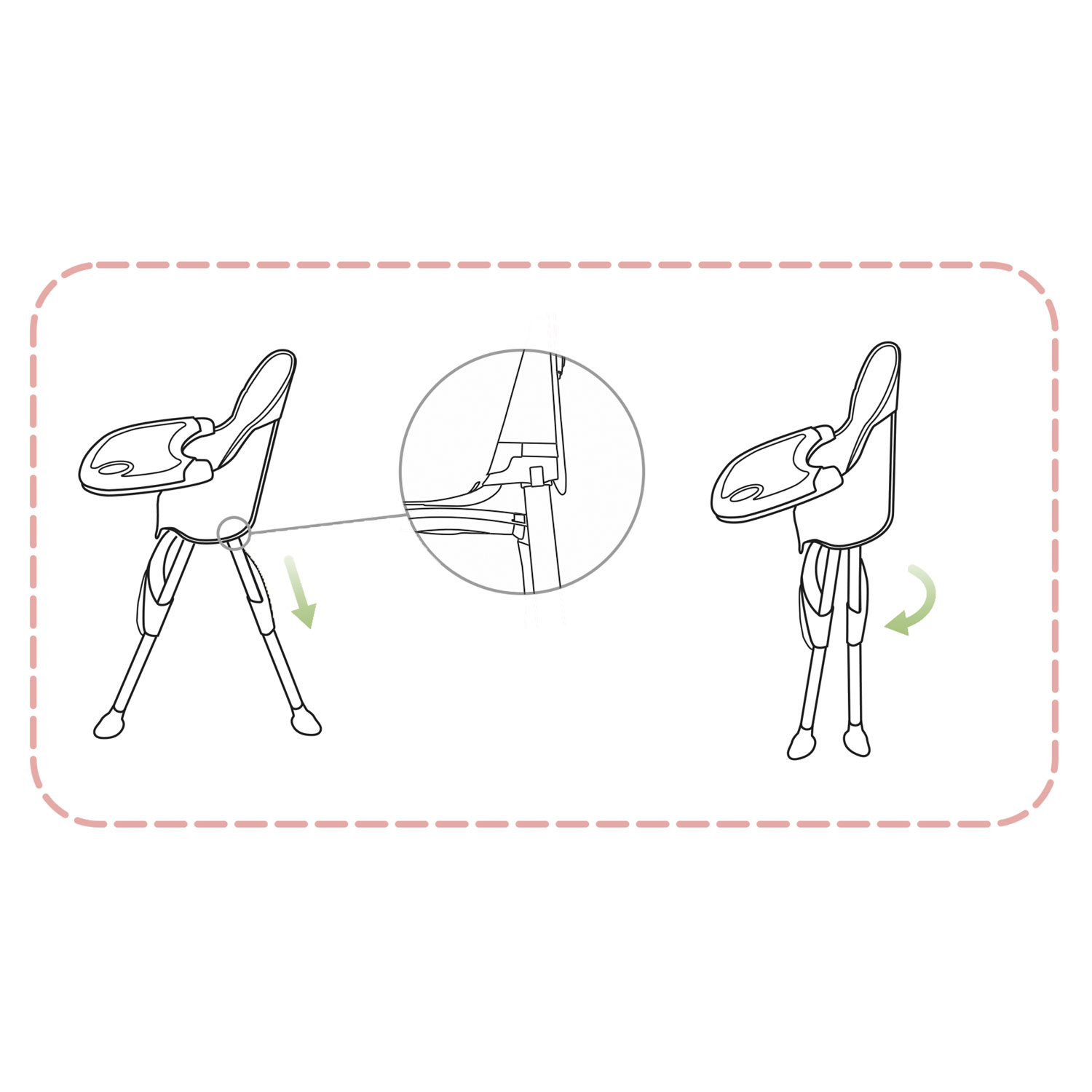 Milo roosa söögitool lauaga - Image 14