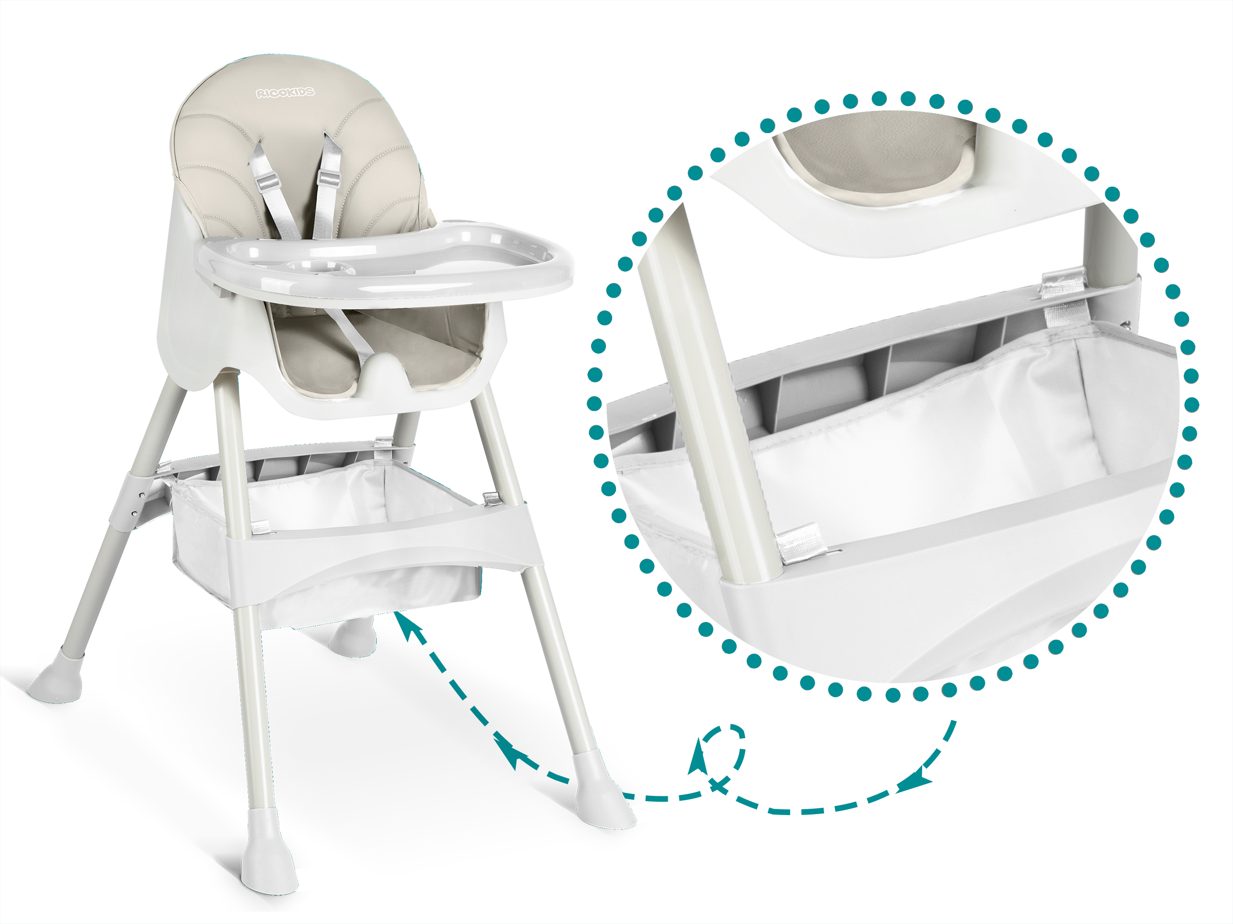 Milo söögitool lauaga, hall - Image 6