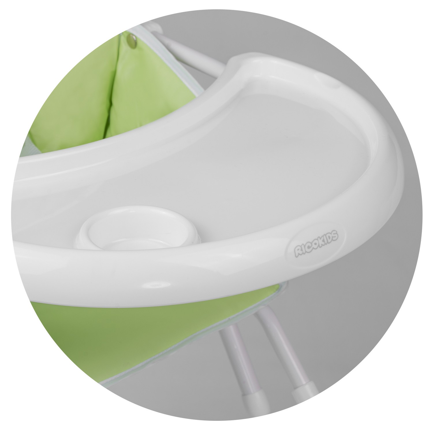 Ricokids FANDO söögitool lauaga, roheline + tasuta korv - Image 5
