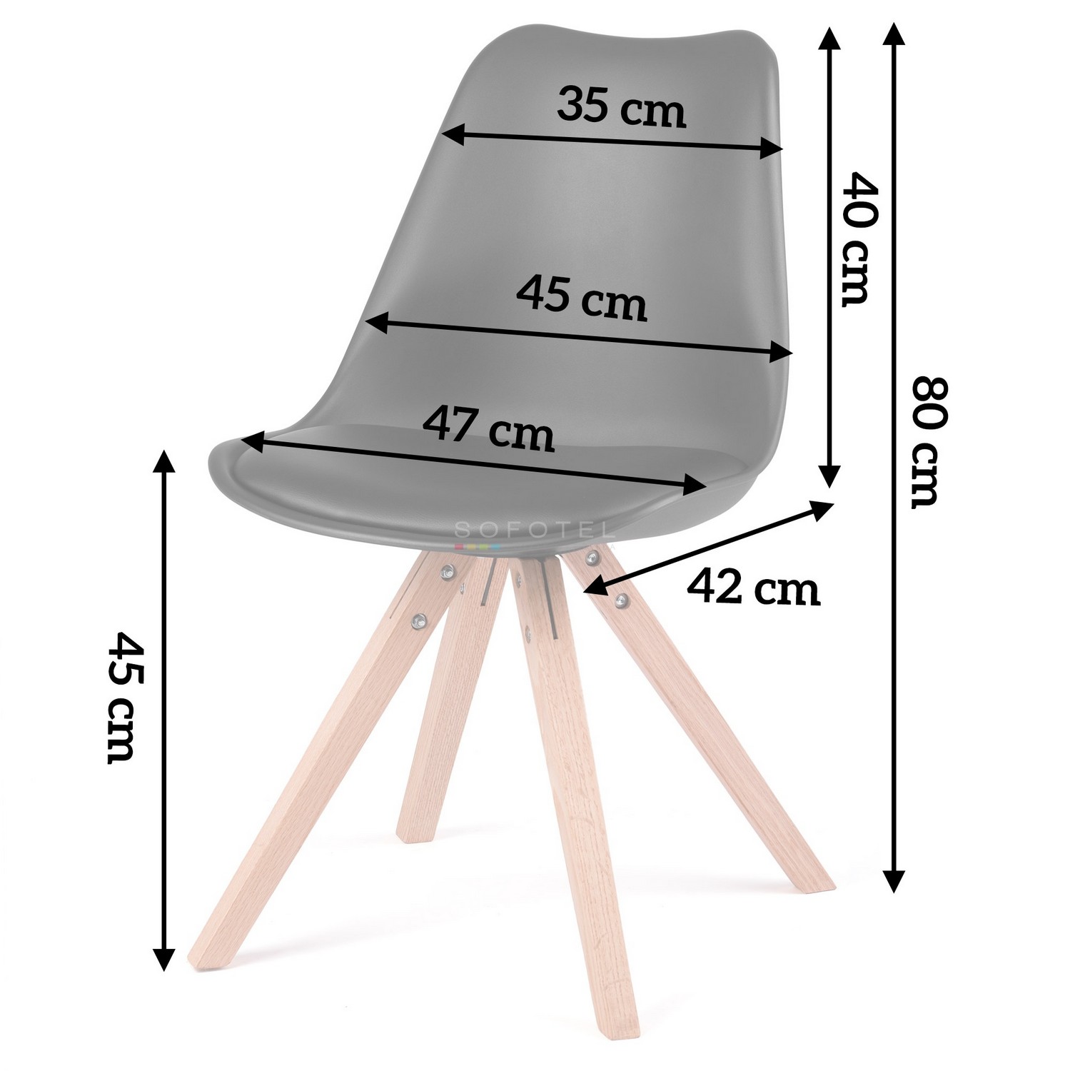 Moodne Skandinaavia tool Sofotel Verde must - Image 7