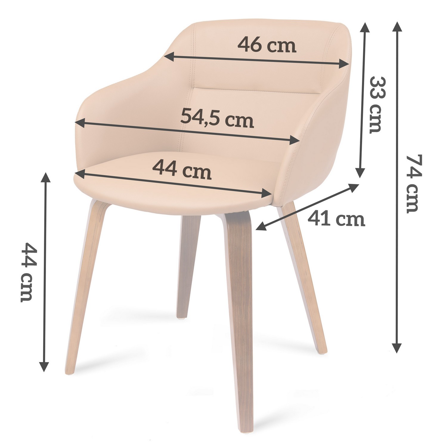 Sofotel Severa polsterdatud tool, helepruun - Image 8