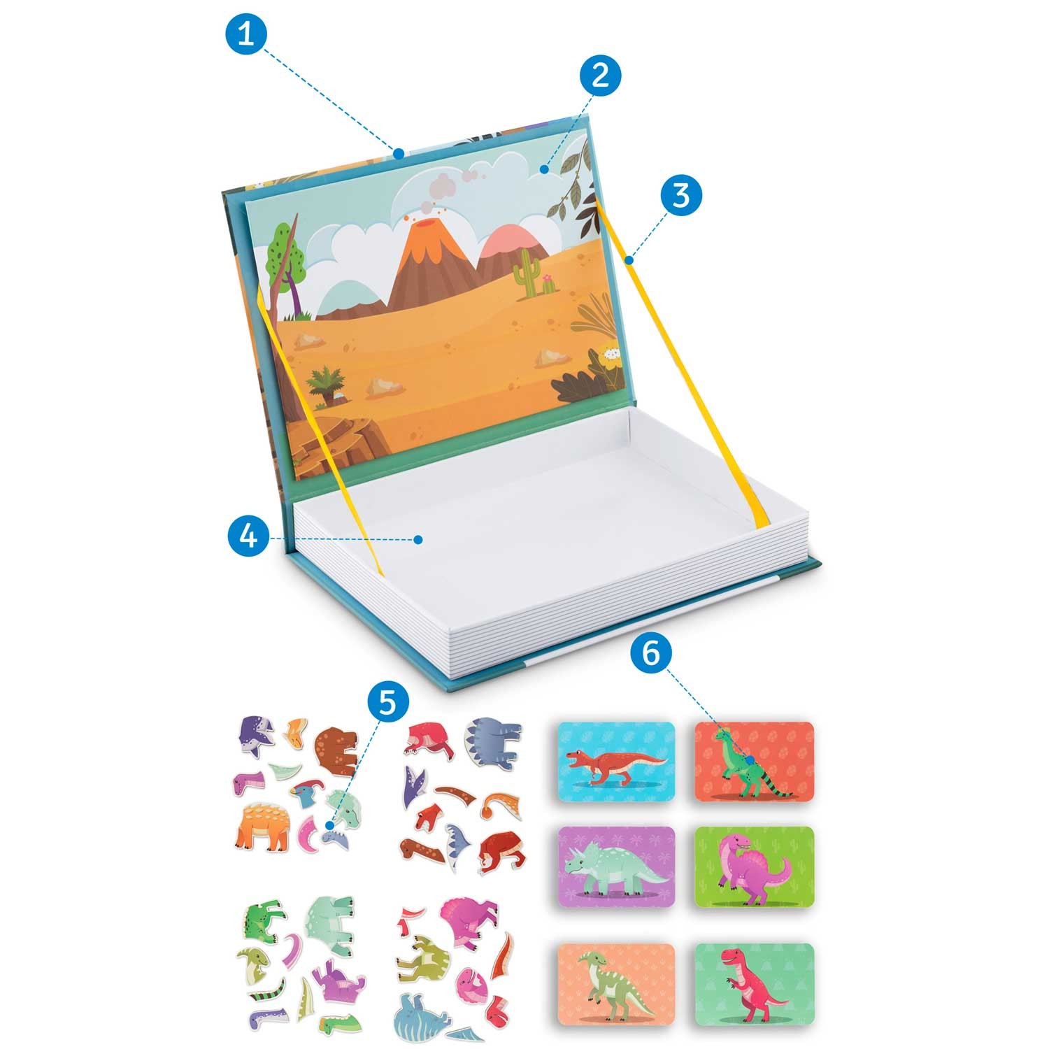 Magnetiline pusleraamat "Dinosaurs" RK-770 - Image 8