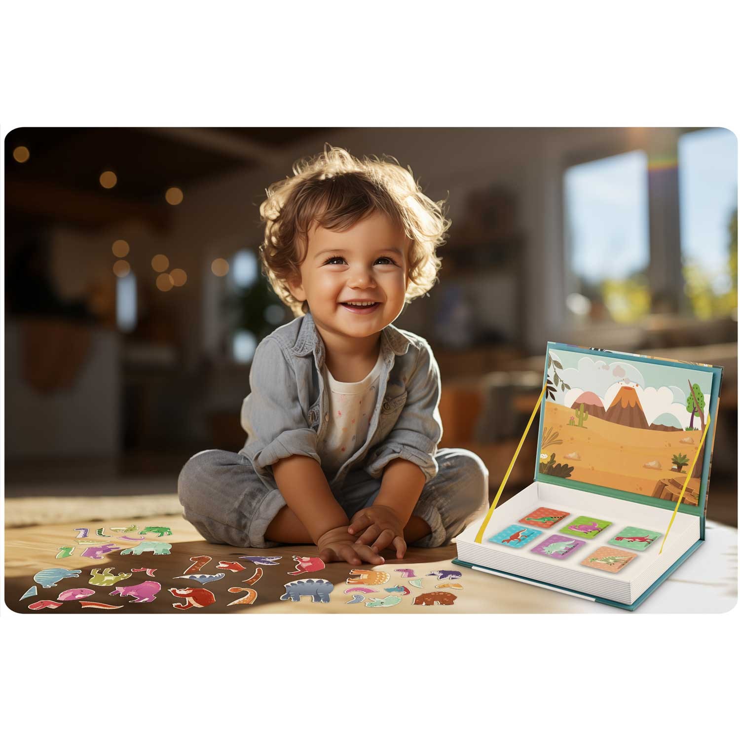 Magnetiline pusleraamat "Dinosaurs" RK-770 - Image 10