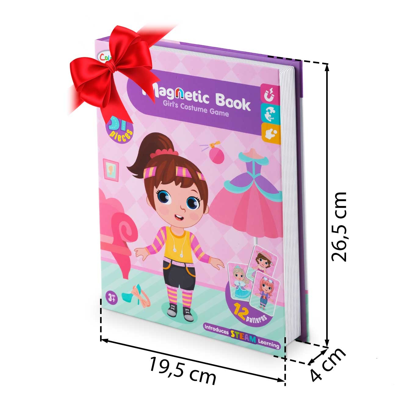 Magnetiline pusleraamat tüdrukute garderoobile RK-770 - Image 8