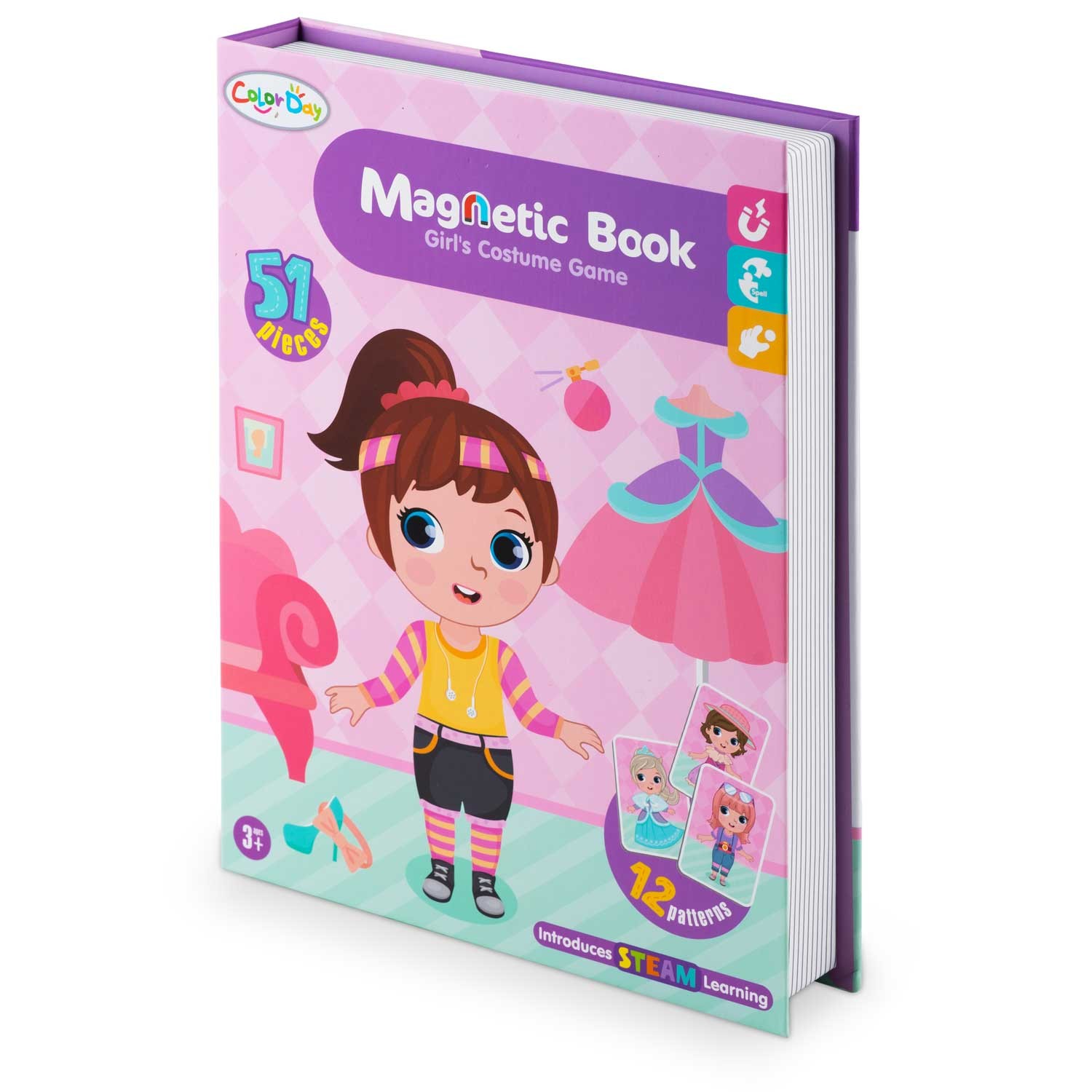 Magnetiline pusleraamat tüdrukute garderoobile RK-770 - Image 2