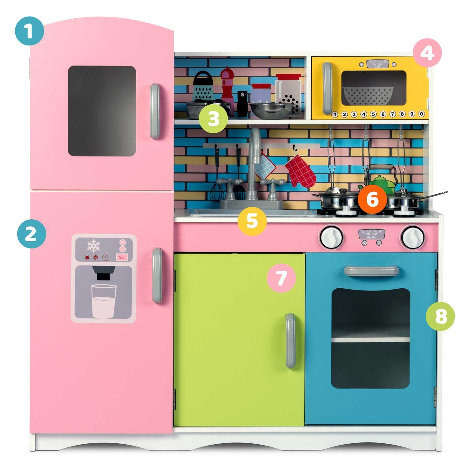 Puidust köök lastele - suur koos aksessuaaridega - Image 10