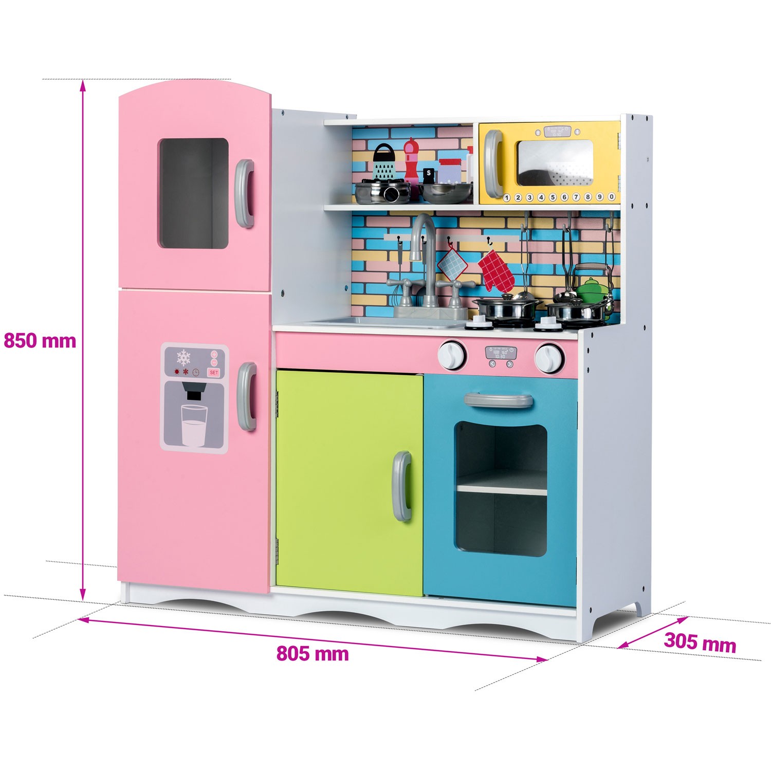 Puidust köök lastele - suur koos aksessuaaridega - Image 6